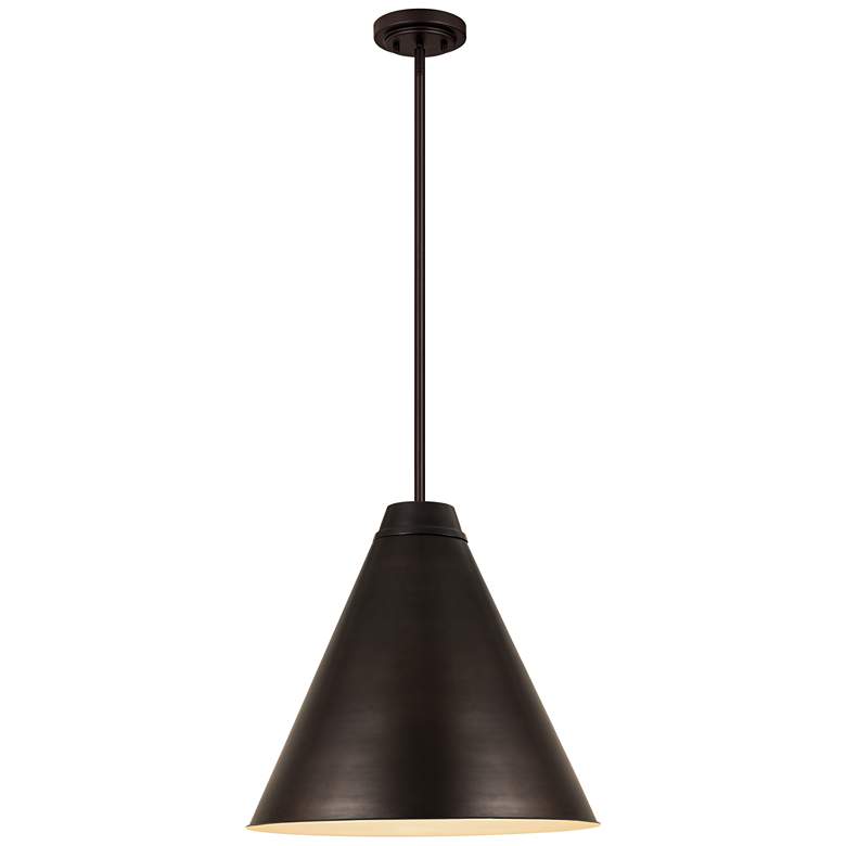 Image 1 Z-Lite 1 Light Pendant in Bronze Plate Finish