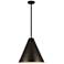 Z-Lite 1 Light Pendant in Bronze Plate Finish