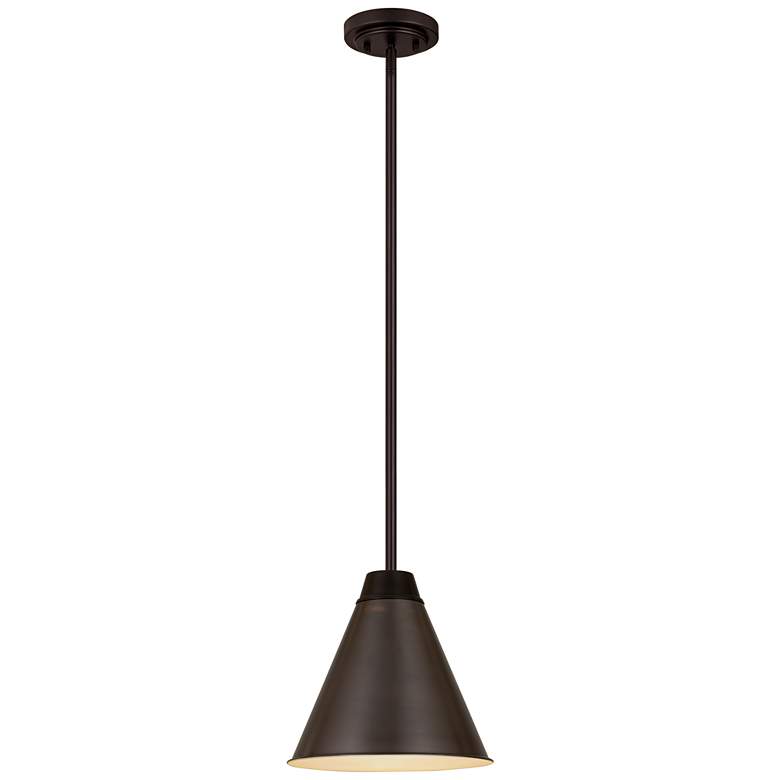 Image 1 Z-Lite 1 Light Pendant in Bronze Plate Finish