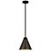 Z-Lite 1 Light Pendant in Bronze Plate Finish