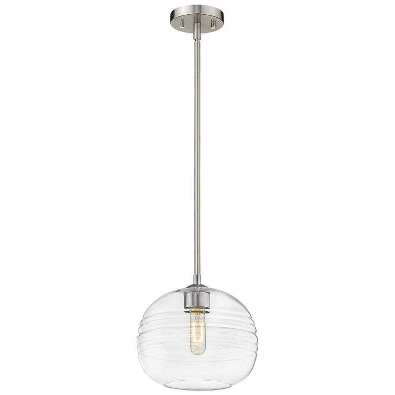 Image 1 Z-Lite 1 Light Pendant in Brushed Nickel Finish