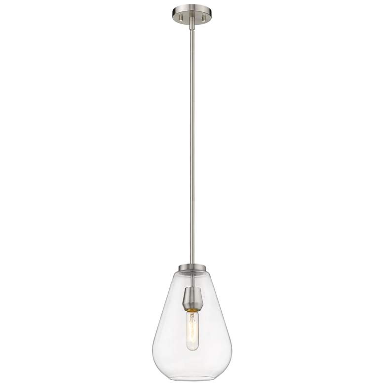 Image 1 Z-Lite 1 Light Pendant in Brushed Nickel Finish