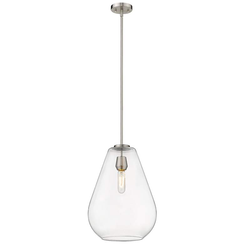 Image 1 Z-Lite 1 Light Pendant in Brushed Nickel Finish
