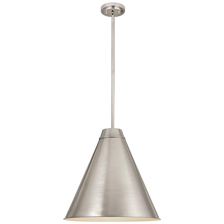 Image 1 Z-Lite 1 Light Pendant in Brushed Nickel Finish
