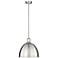Z-Lite 1 Light Pendant in Brushed Nickel Finish