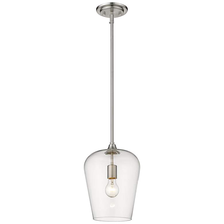 Image 1 Z-Lite 1 Light Pendant in Brushed Nickel Finish