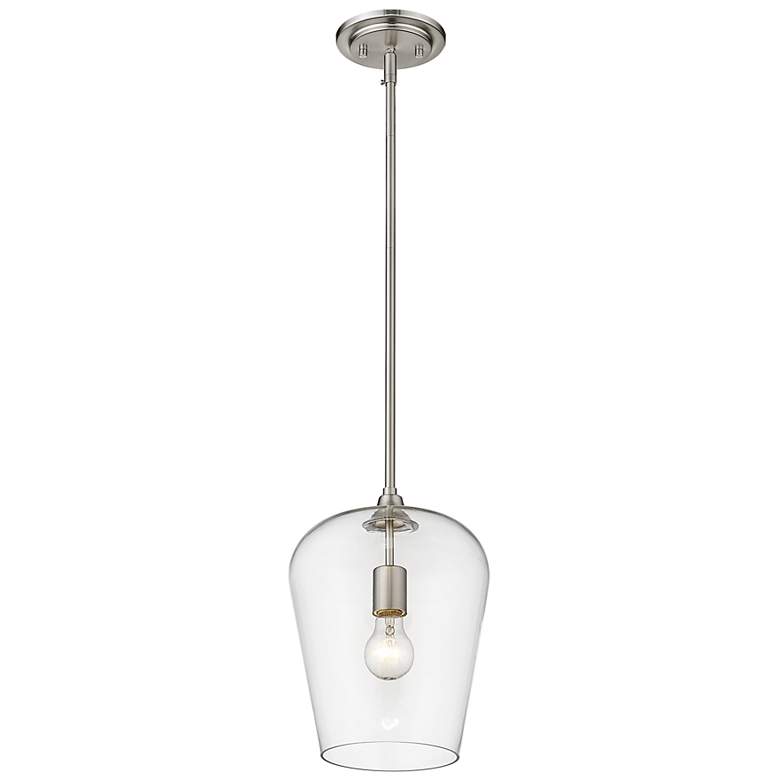 Image 5 Z-Lite 1 Light Pendant in Brushed Nickel Finish more views