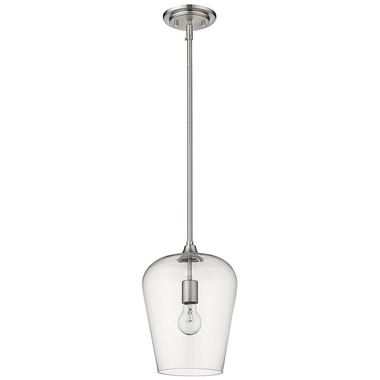 Image 7 Z-Lite 1 Light Pendant in Brushed Nickel Finish more views