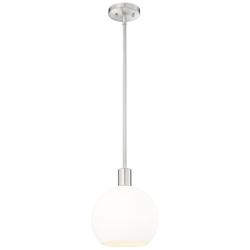 Z-Lite 1 Light Pendant in Brushed Nickel Finish