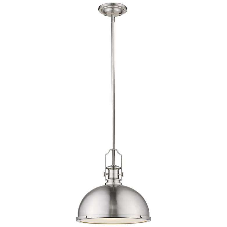 Image 1 Z-Lite 1 Light Pendant in Brushed Nickel Finish
