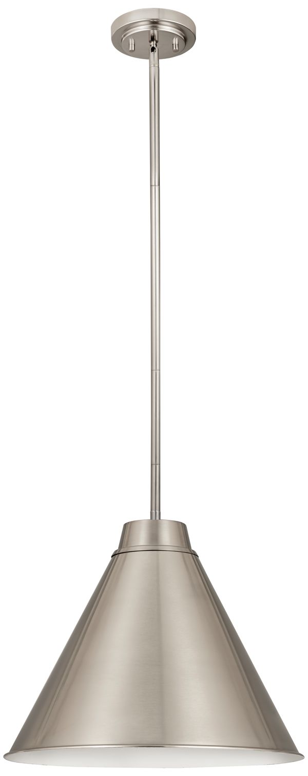 Image 7 Z-Lite 1 Light Pendant in Brushed Nickel Finish more views