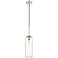 Z-Lite 1 Light Pendant in Brushed Nickel Finish