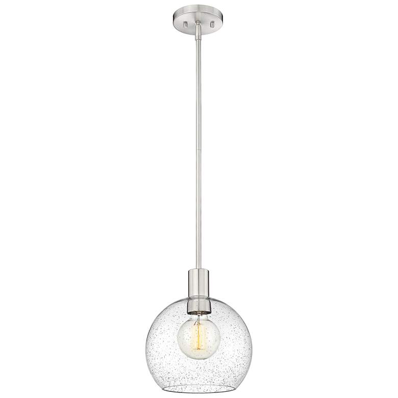 Image 1 Z-Lite 1 Light Pendant in Brushed Nickel Finish