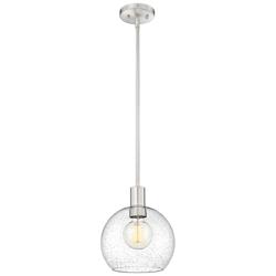 Z-Lite 1 Light Pendant in Brushed Nickel Finish