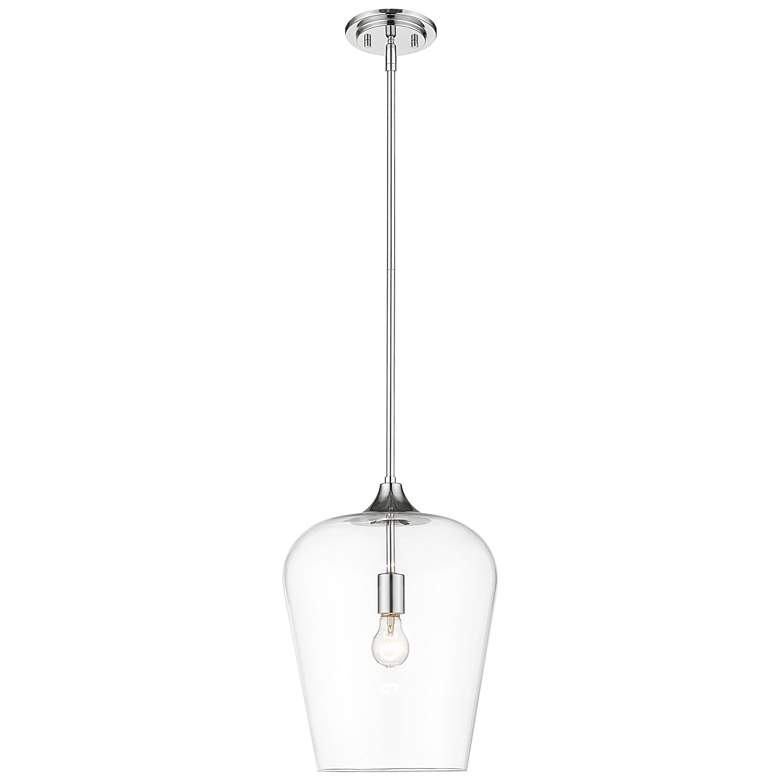 Image 1 Z-Lite 1 Light Pendant in Chrome Finish