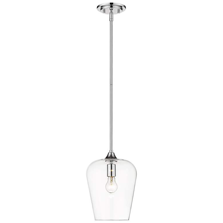 Image 2 Z-Lite 1 Light Pendant in Chrome Finish