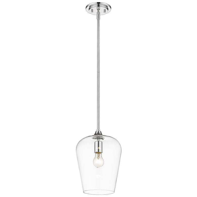 Image 5 Z-Lite 1 Light Pendant in Chrome Finish more views