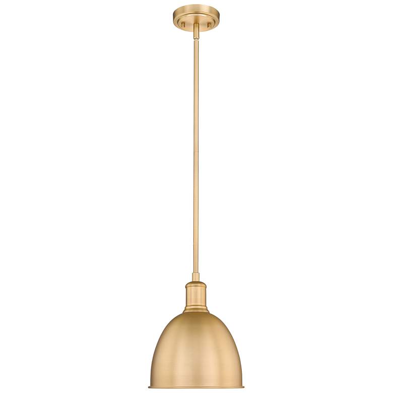 Image 1 Z-Lite 1 Light Pendant in Classic Brass Finish