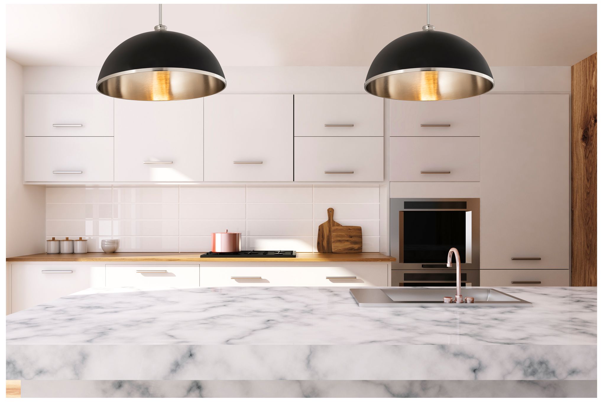 Image 3 Z-Lite 1 Light Pendant in Matte Black + Brushed Nickel Finish more views