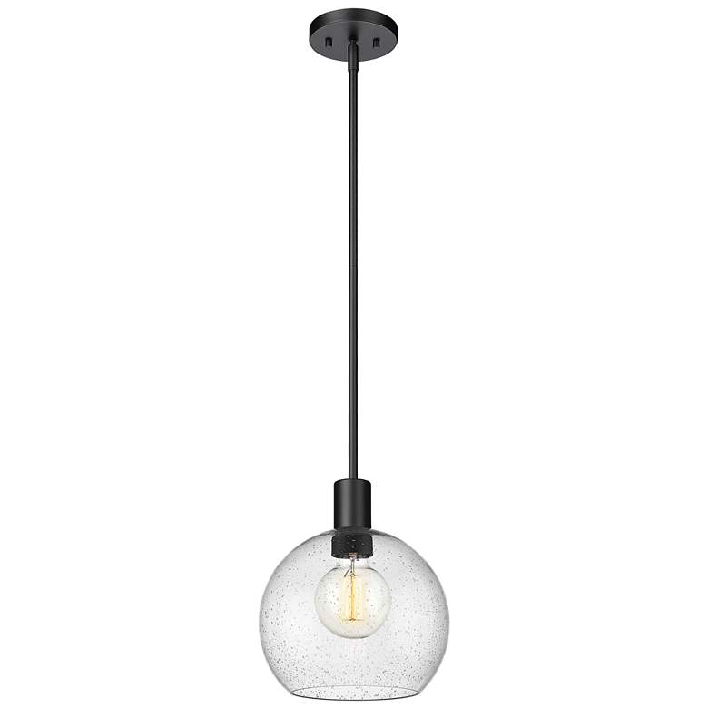 Image 1 Z-Lite 1 Light Pendant in Matte Black Finish