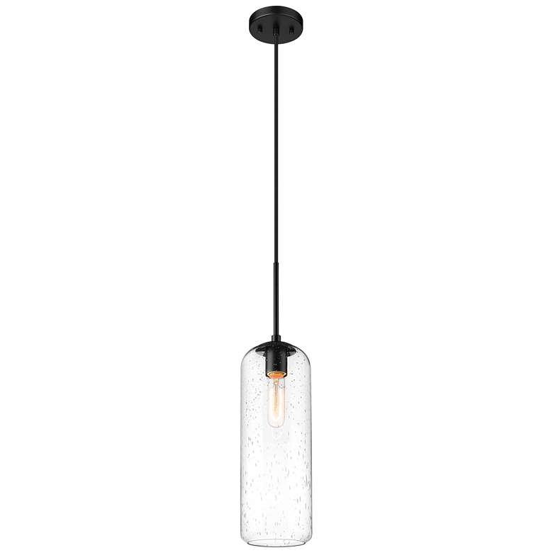 Image 1 Z-Lite 1 Light Pendant in Matte Black Finish
