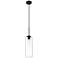 Z-Lite 1 Light Pendant in Matte Black Finish