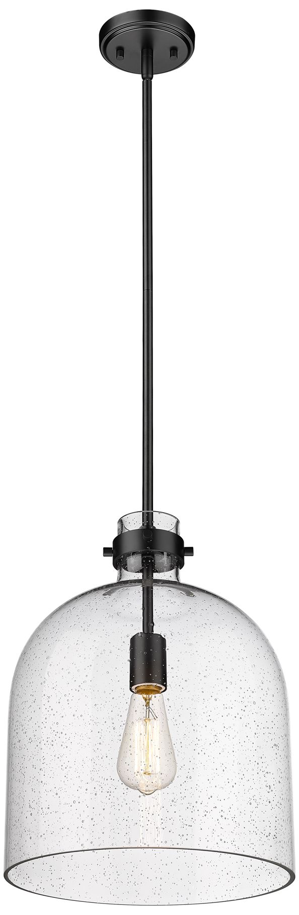Image 5 Z-Lite 1 Light Pendant in Matte Black Finish more views