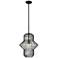 Z-Lite 1 Light Pendant in Matte Black Finish