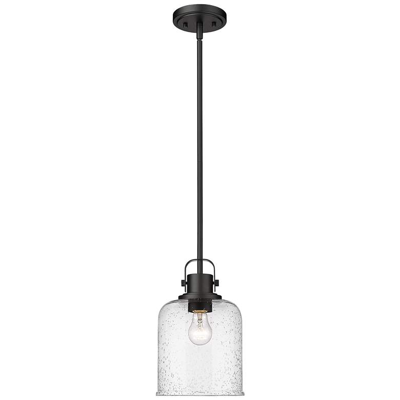 Image 1 Z-Lite 1 Light Pendant in Matte Black Finish