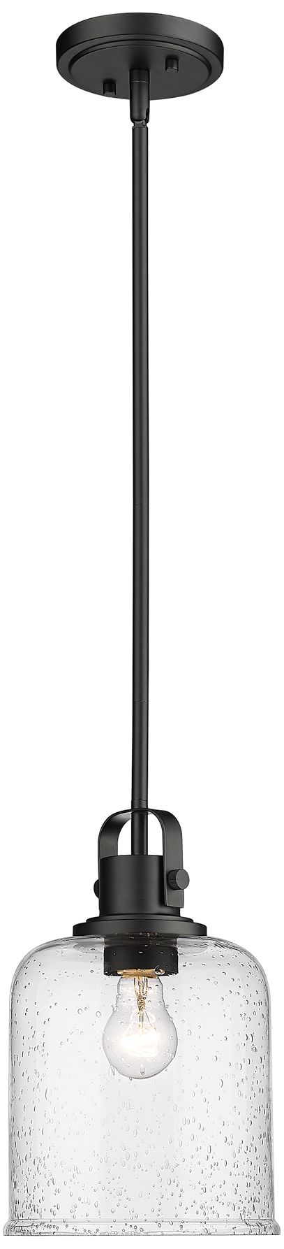 Image 5 Z-Lite 1 Light Pendant in Matte Black Finish more views