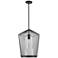 Z-Lite 1 Light Pendant in Matte Black Finish