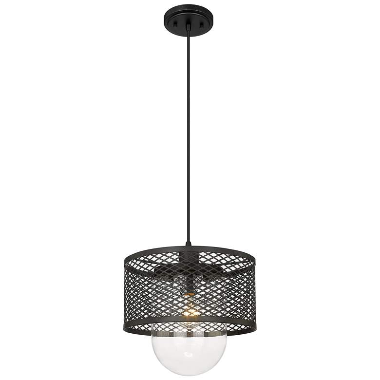 Image 1 Z-Lite 1 Light Pendant in Matte Black Finish