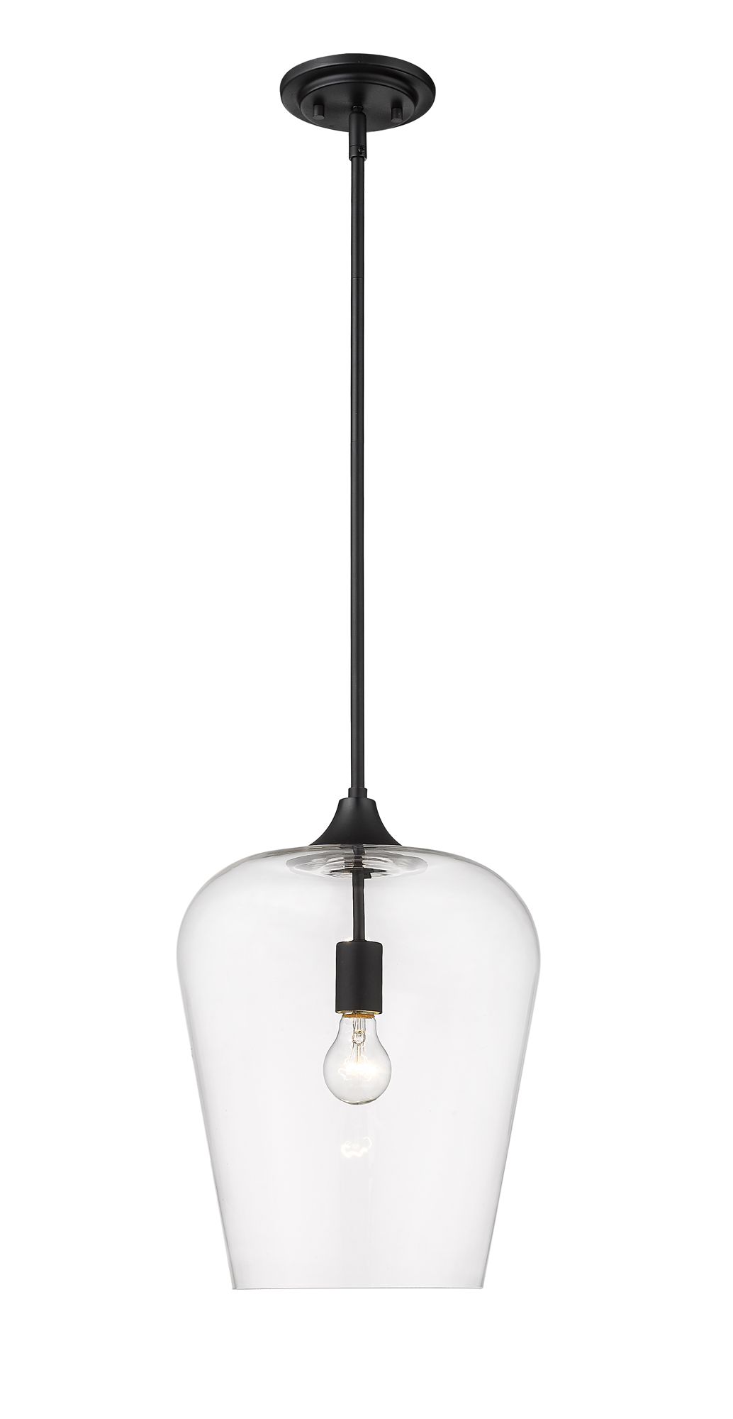 Image 4 Z-Lite 1 Light Pendant in Matte Black Finish more views