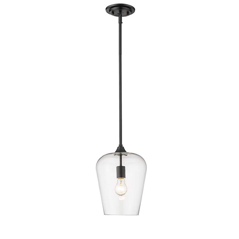 Image 4 Z-Lite 1 Light Pendant in Matte Black Finish more views