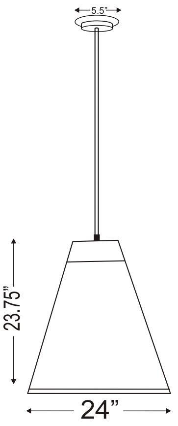 Z-Lite 1 Light Pendant in Matte Black Finish