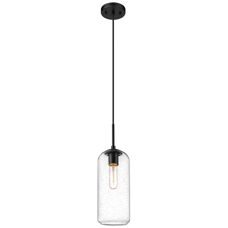 Image 1 Z-Lite 1 Light Pendant in Matte Black Finish