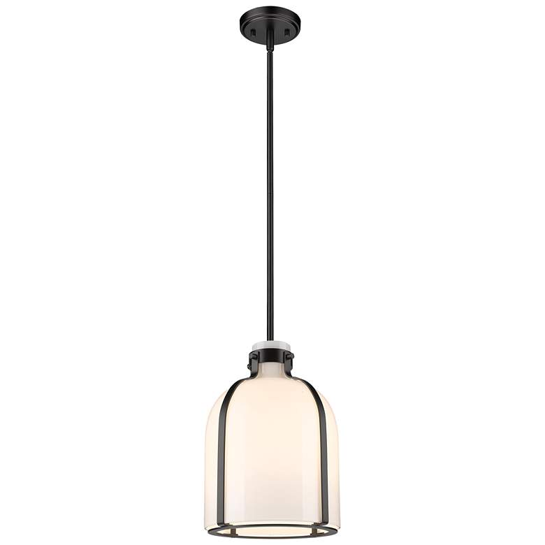 Image 1 Z-Lite 1 Light Pendant in Matte Black Finish
