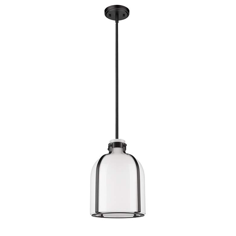 Image 7 Z-Lite 1 Light Pendant in Matte Black Finish more views