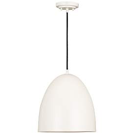 Image1 of Z-Lite 1 Light Pendant in Matte White Finish
