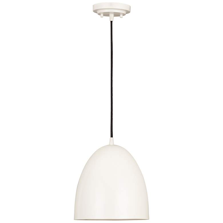 Image 1 Z-Lite 1 Light Pendant in Matte White Finish
