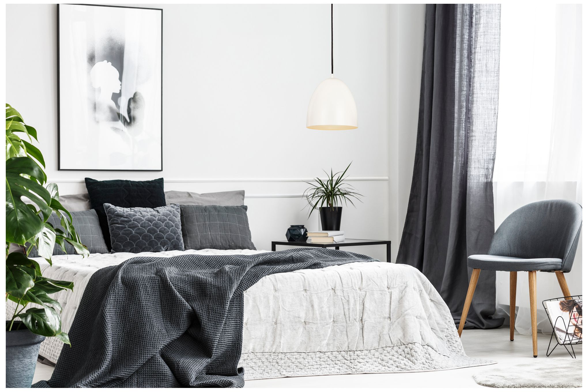 Image 3 Z-Lite 1 Light Pendant in Matte White Finish more views