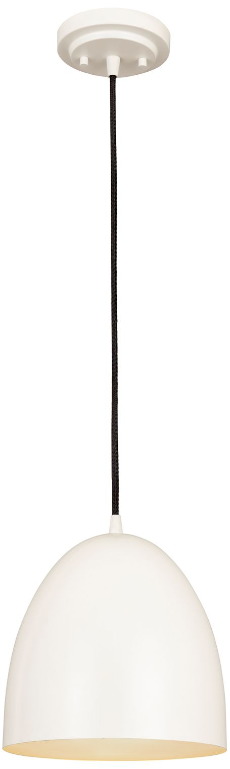 Image 4 Z-Lite 1 Light Pendant in Matte White Finish more views