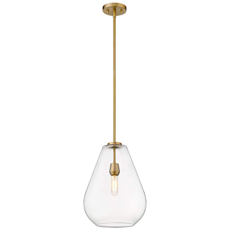 Image 1 Z-Lite 1 Light Pendant in Olde Brass Finish