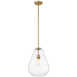 Z-Lite 1 Light Pendant in Olde Brass Finish