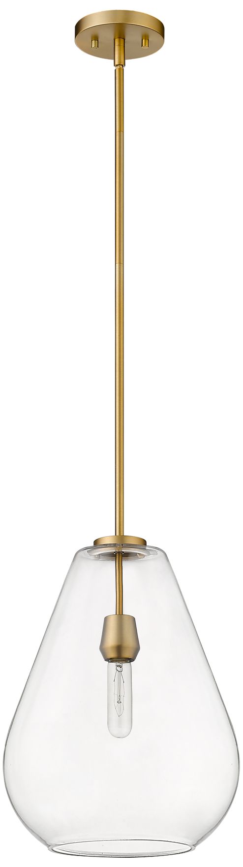 Image 7 Z-Lite 1 Light Pendant in Olde Brass Finish more views