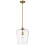 Z-Lite 1 Light Pendant in Olde Brass Finish