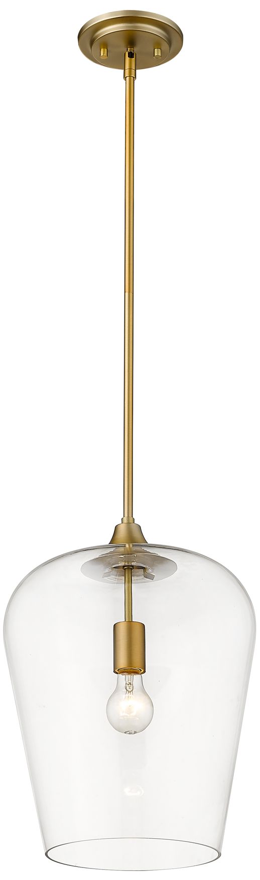 Image 5 Z-Lite 1 Light Pendant in Olde Brass Finish more views