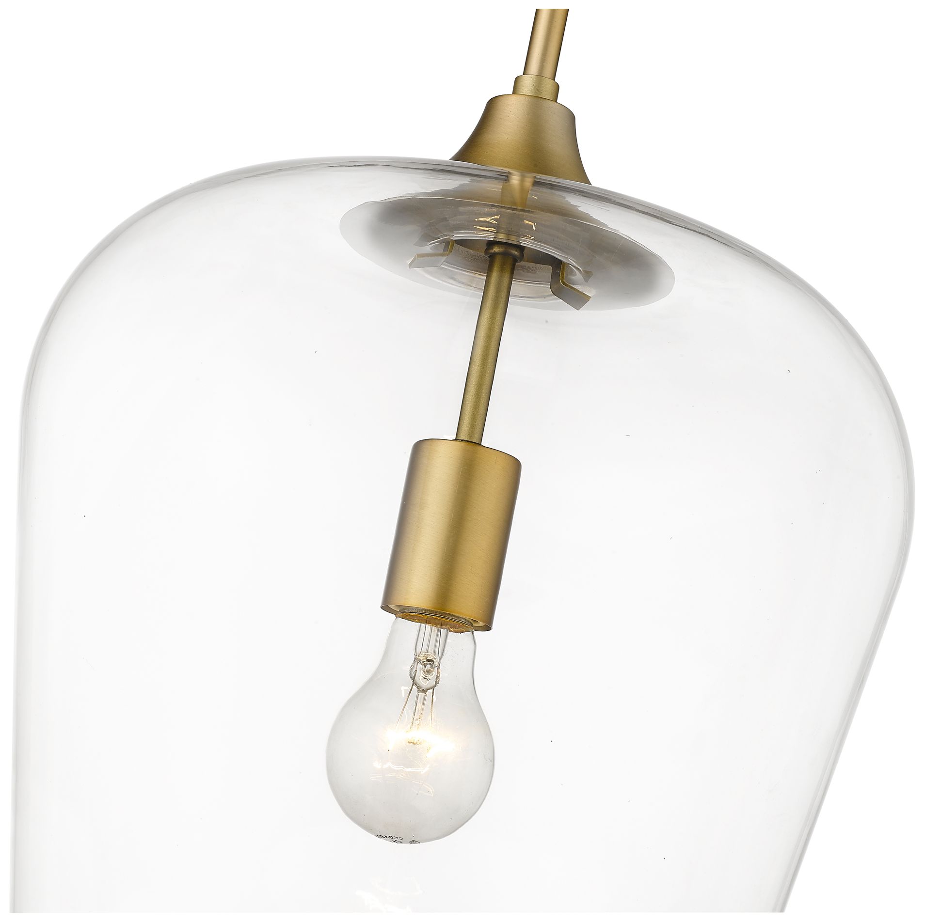 Image 6 Z-Lite 1 Light Pendant in Olde Brass Finish more views
