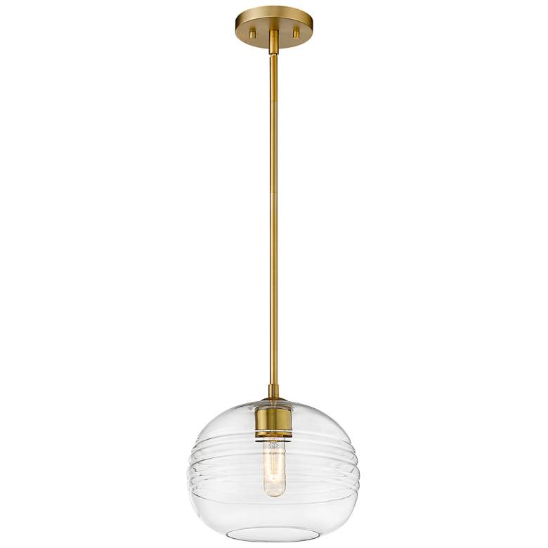 Image 1 Z-Lite 1 Light Pendant in Olde Brass Finish