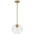 Z-Lite 1 Light Pendant in Olde Brass Finish